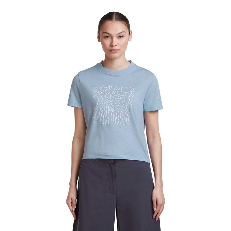 Icebreaker W Merino 150 Tech Lite SS Crop Tee Great Heights image number 0
